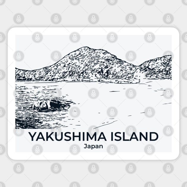 Yakushima Island - Japan Magnet by Lakeric
